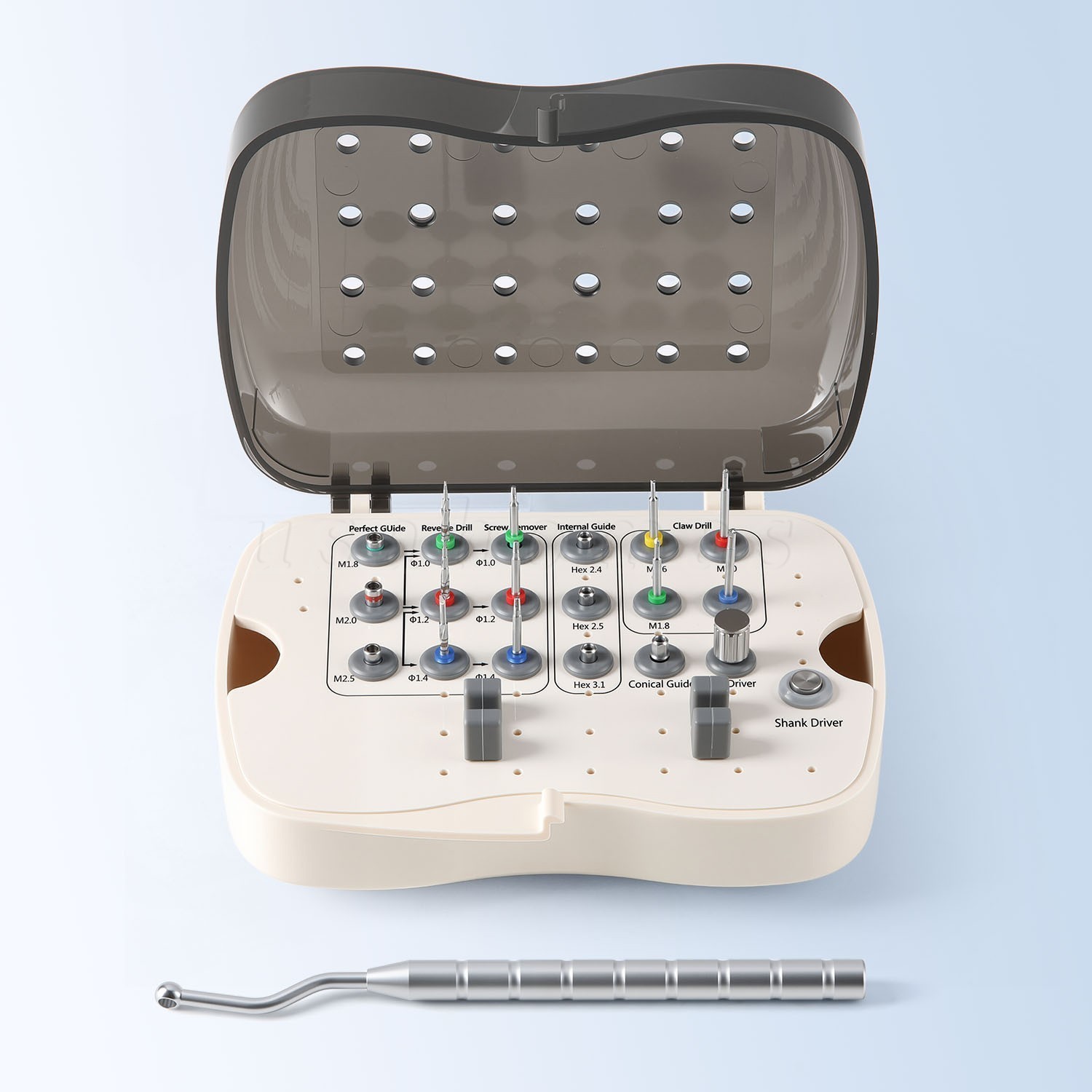 Dental Implant Fractured Screw Removal Kit SR Repair Universal Instrument Tool