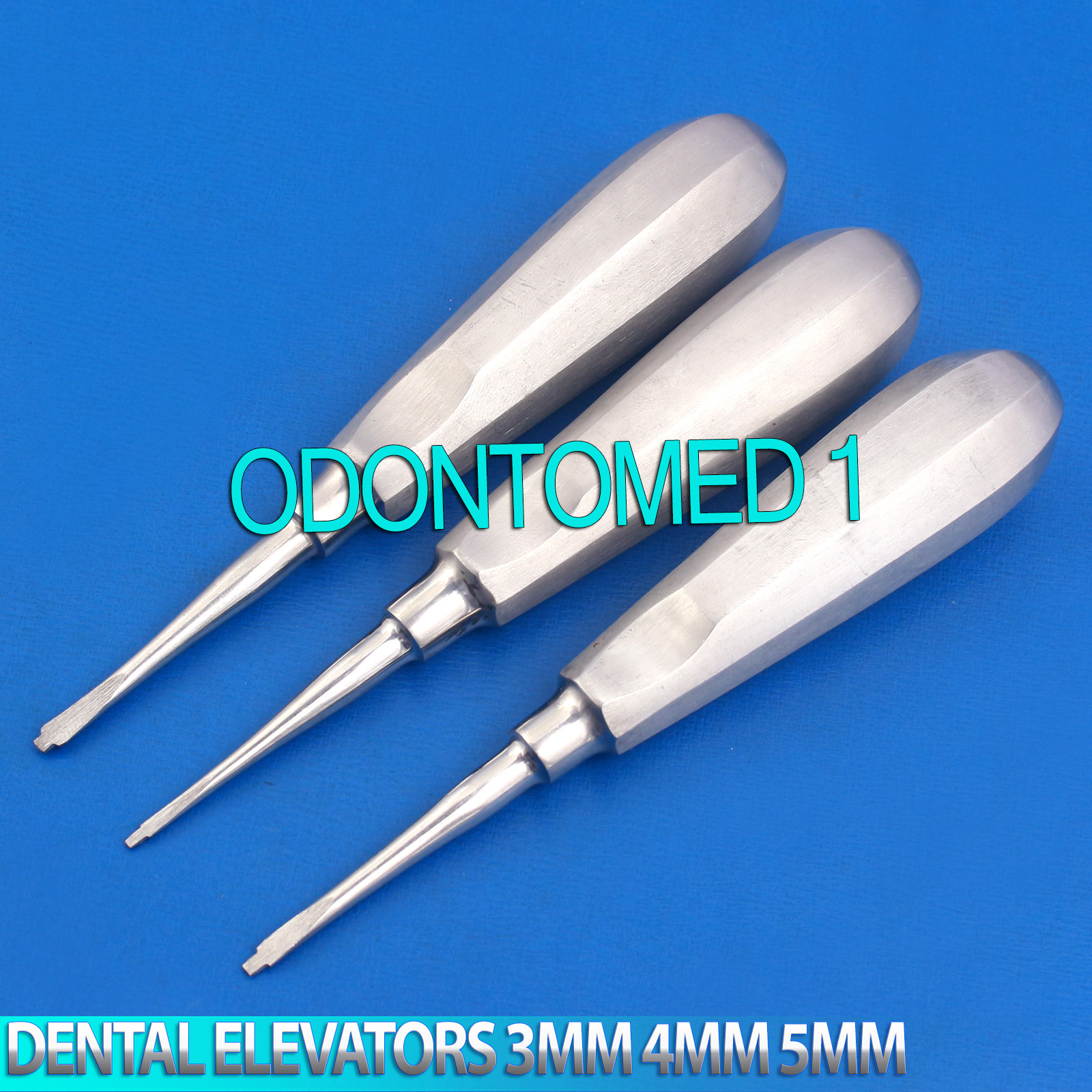 3 STRAIGHT PERIOTOME DENTAL ATRAUMATIC EXTRACTING ELEVATORS 3MM 4MM 5MM