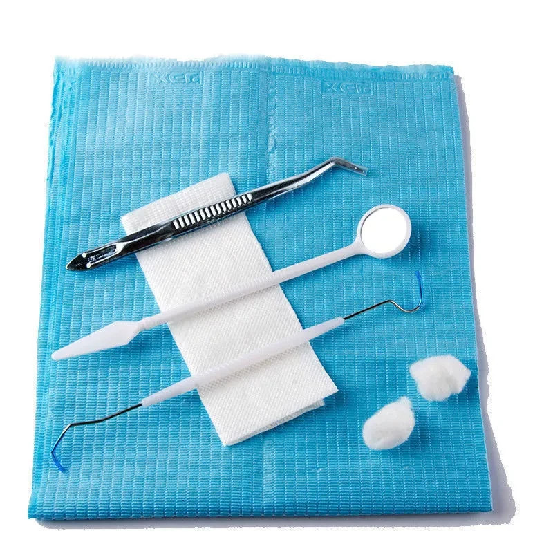 7 Pcs/Set Dental Professional Dental Disposable Oral Basic Examination Tools Kit