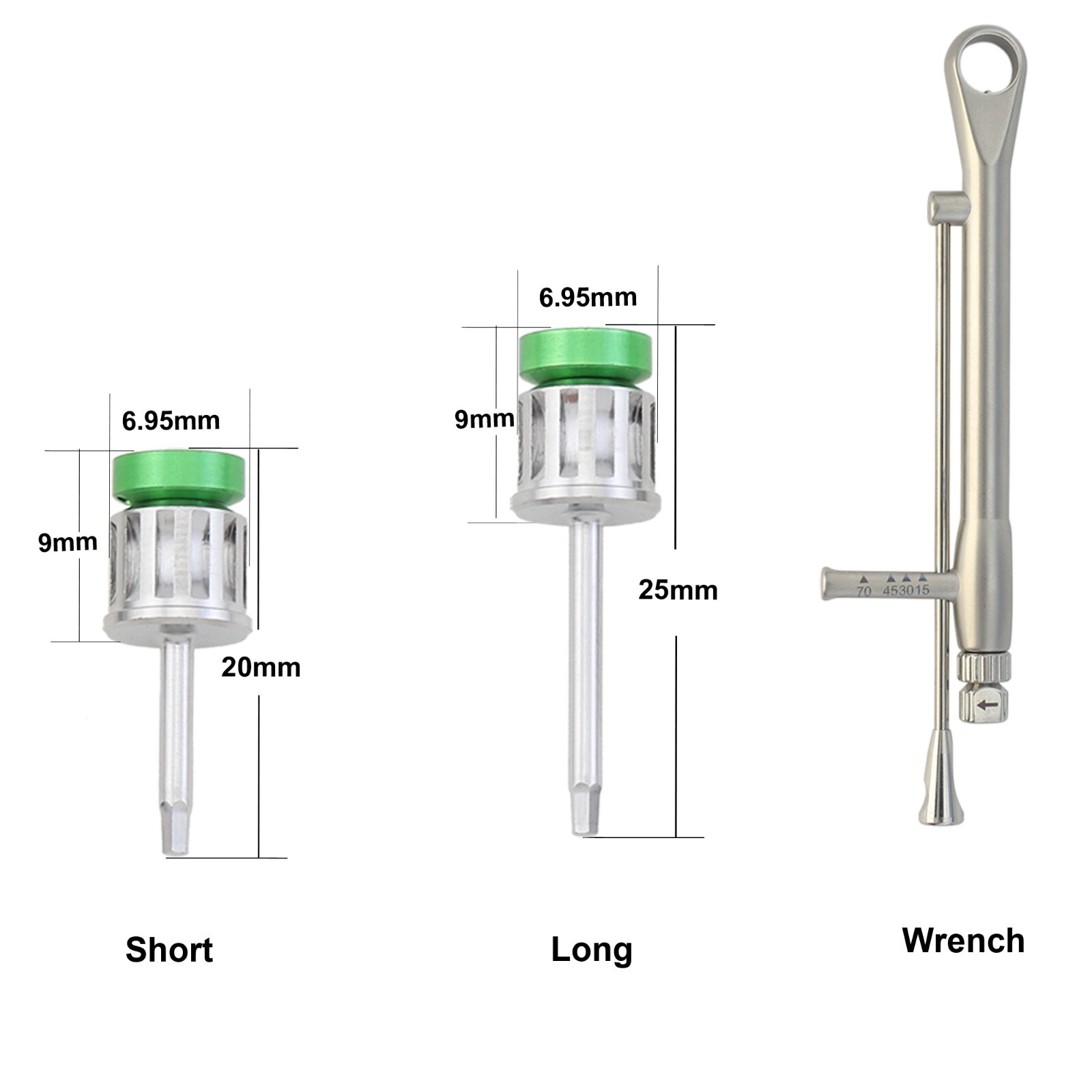 US Universal Implant Screwdriver Hand Driver Dental Torque Wrench Prosthetic Kit