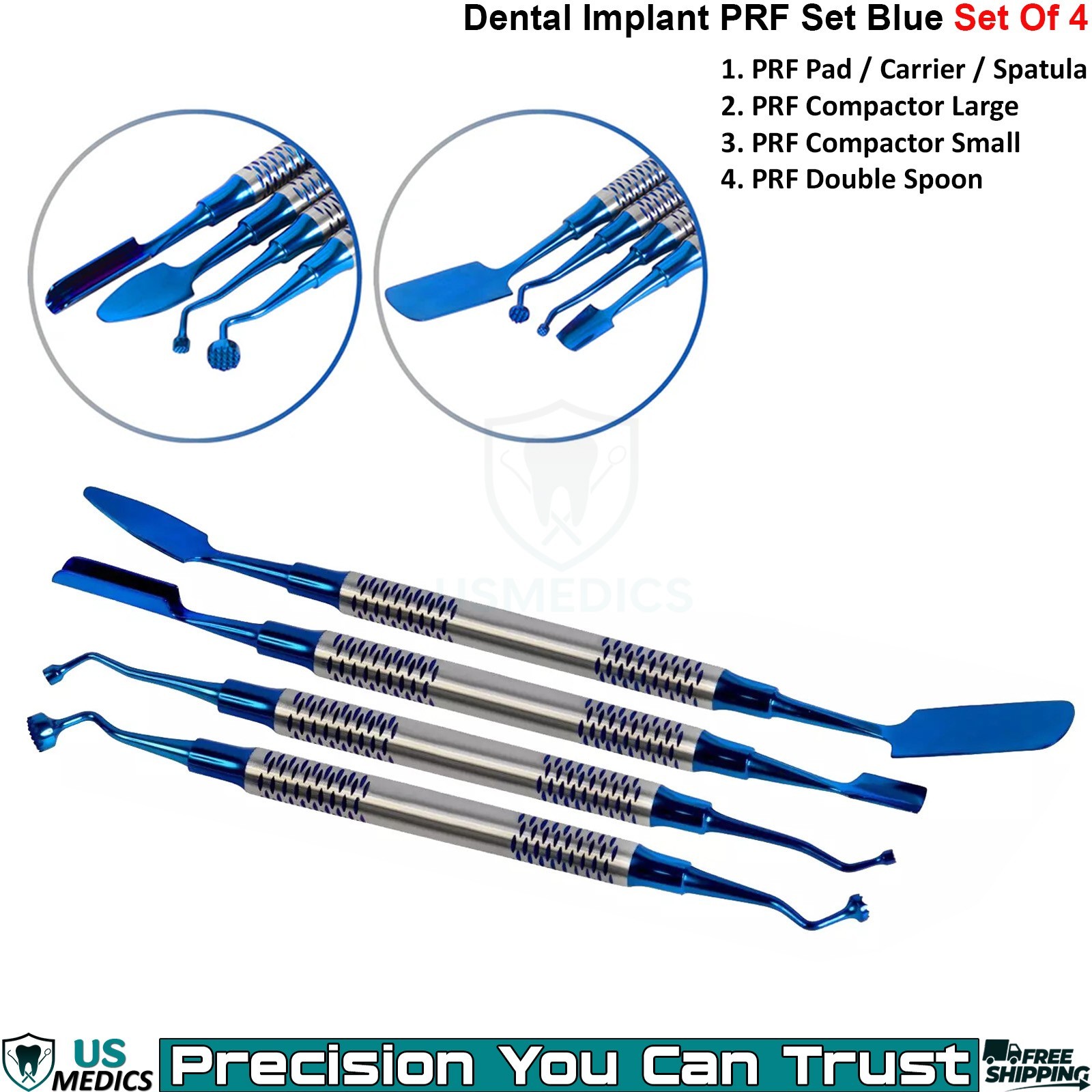 Dental Implant Surgery Instruments PRF Kit Set & PRF GRF Surgical Box