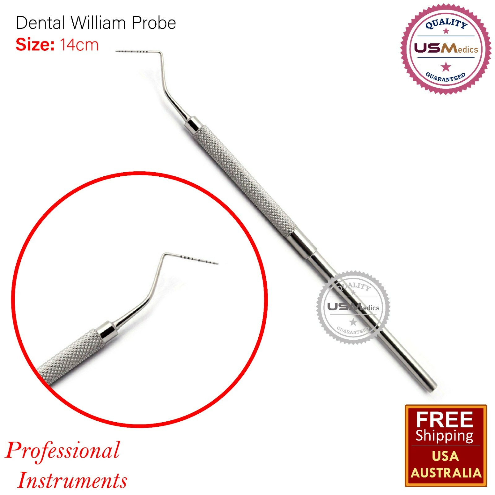 Williams Probe Periodontal Color Coded Marking Pocket Depth Measuring Beaden®