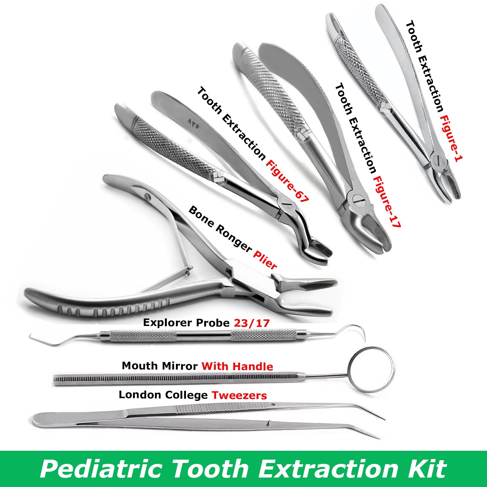 Pediatric Dental Extraction Forceps Extracting Plier Teeth Removal Oral Surgery