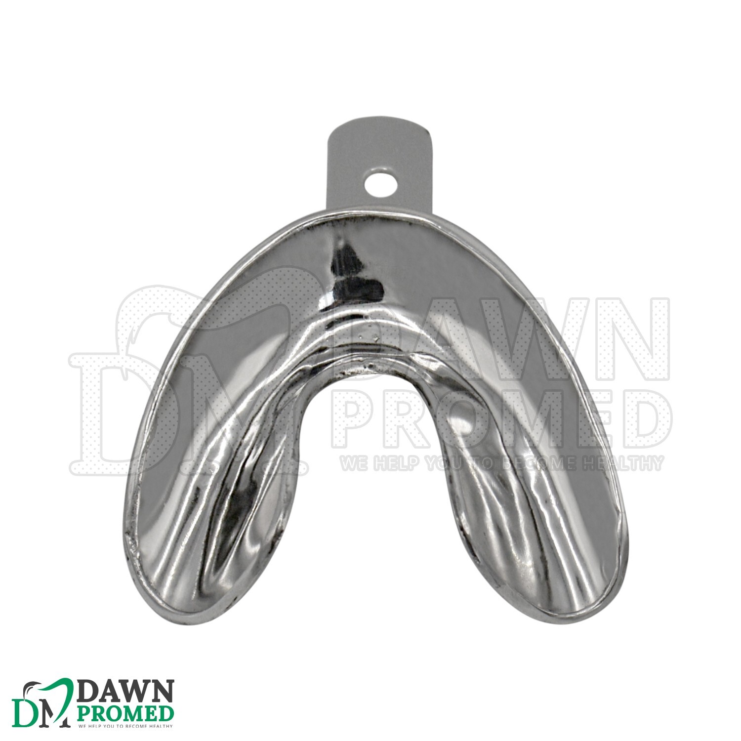 2 Pcs X-Large Solid Metal Impression Trays Upper & Lower Edentulous German Grade