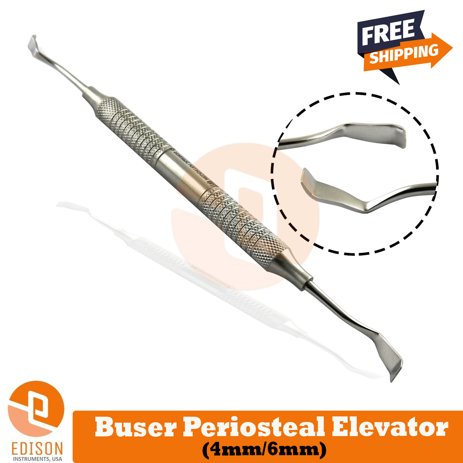 Periodontal Buser Modified Chisel 4mm-6mm Implant Sinus Periosteum Retracting