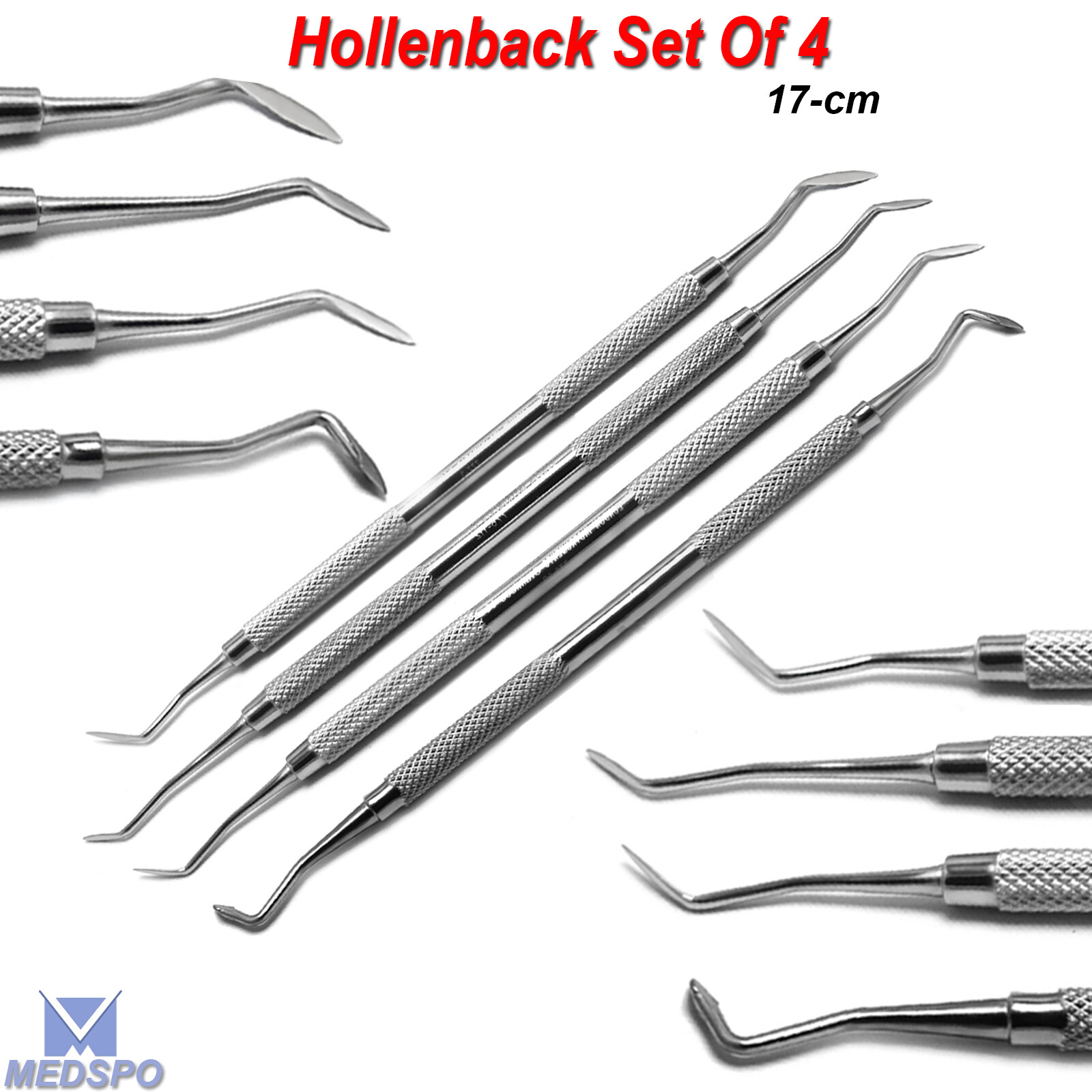 Dental Hollenback Amalgam Wax Carvers Restorative Filling Instruments Set Of 4