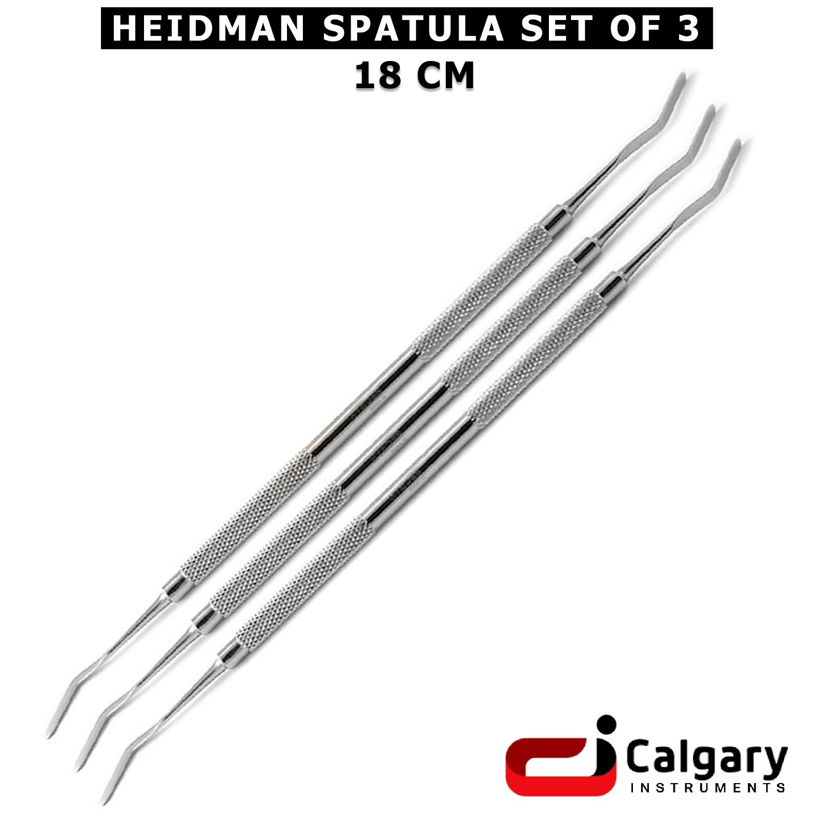 CE Heideman Dental Composite Filling Spatula Set – 3 Convenient Sizes for Saving