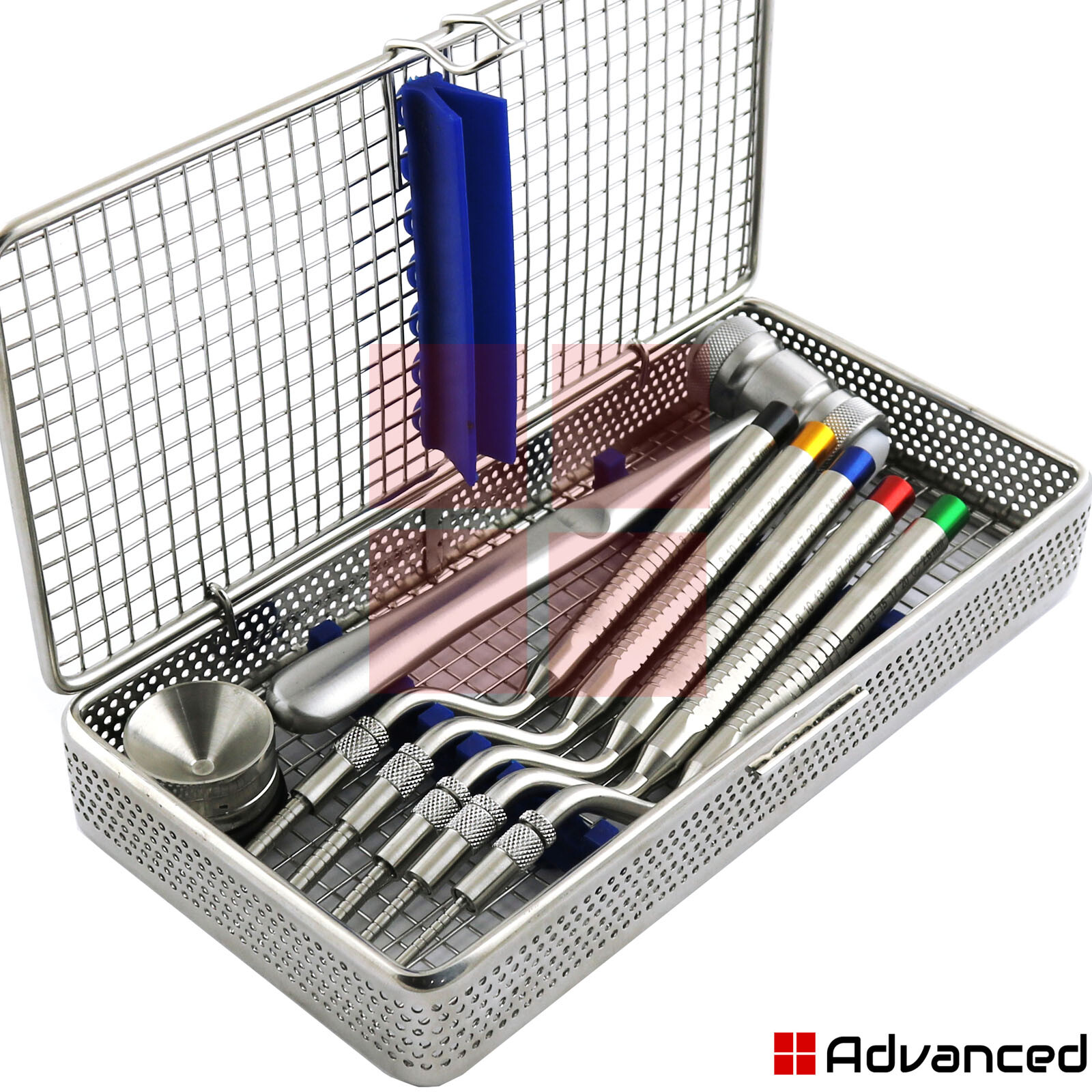 Dental Implant Sinus Lift Osteotome Kit Bone Spreading Mallet Hammer Cassette