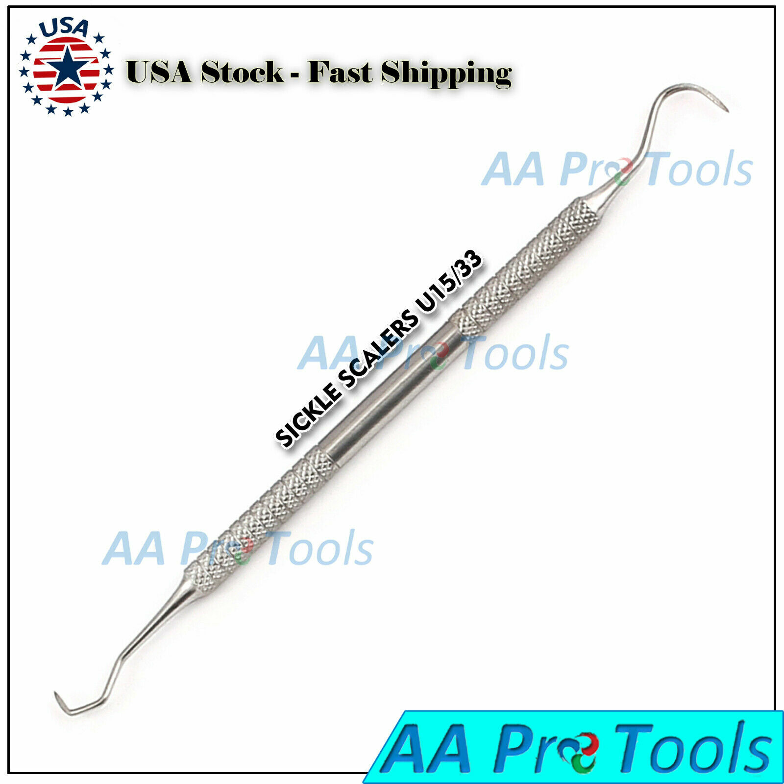 3 Dental Sickle Scaler, Anterior, Towner U15-33 Surgical Instruments