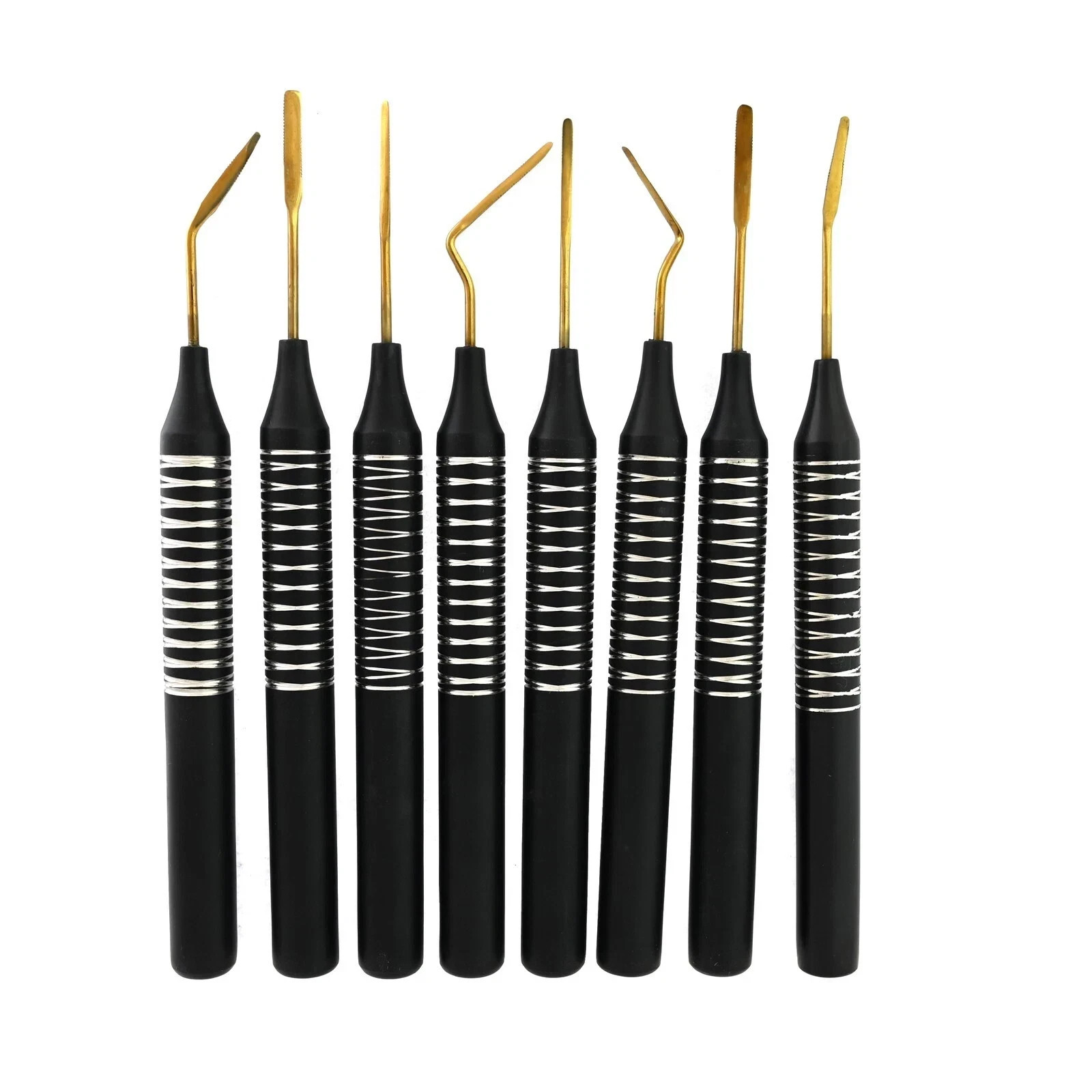Periotome Periodontal Flexible Straight & Curved 8 Pcs Dental Isntruments