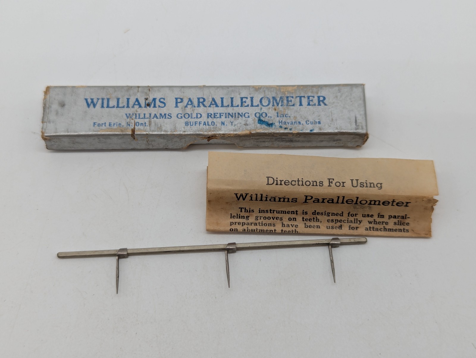 Lot Of Old Vintage Dental Dentist Instruments Tools And Empty Box Buffalo NYC