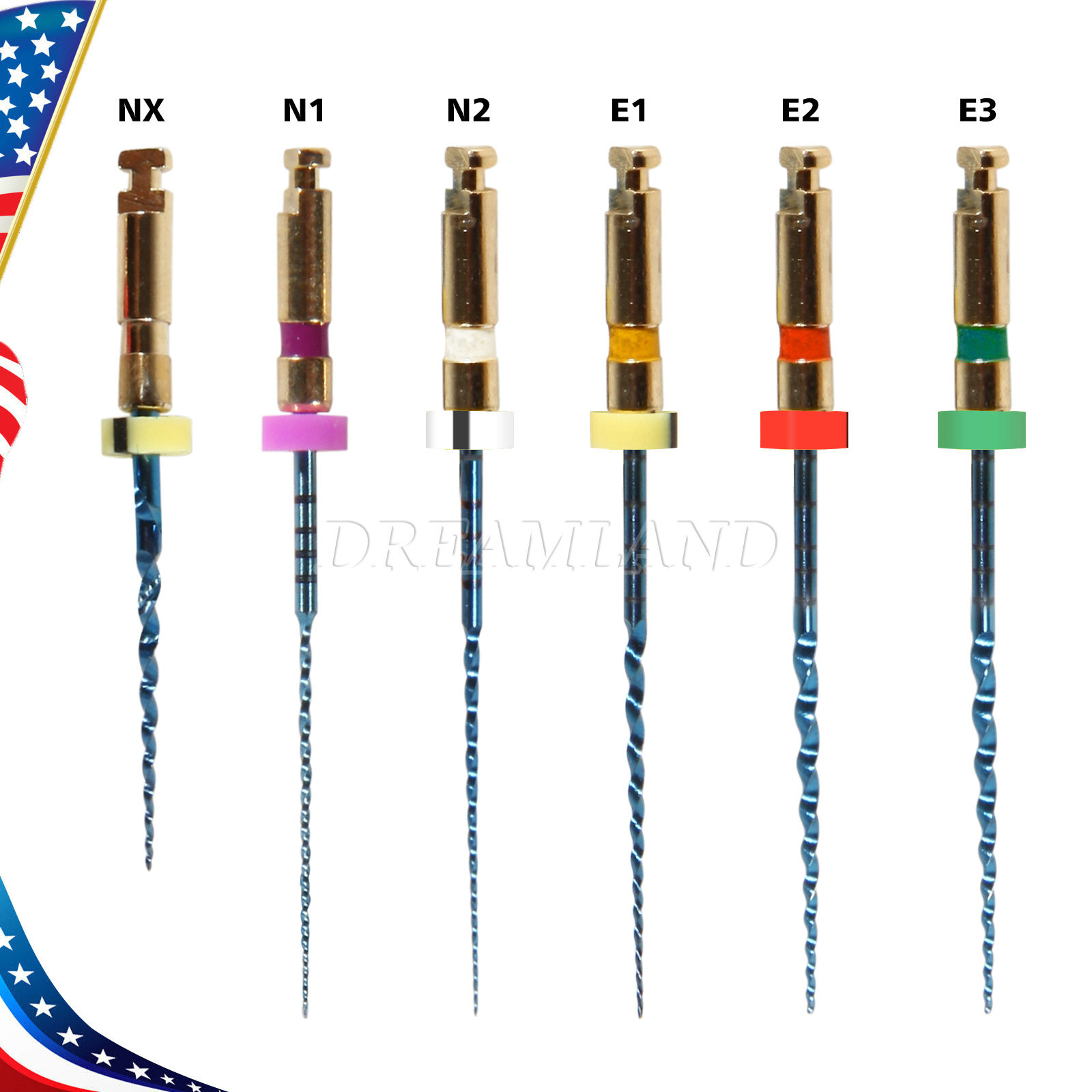 USPS! Dental Endodontics Endo Niti Files Rotary Root Canal Engine Use Files