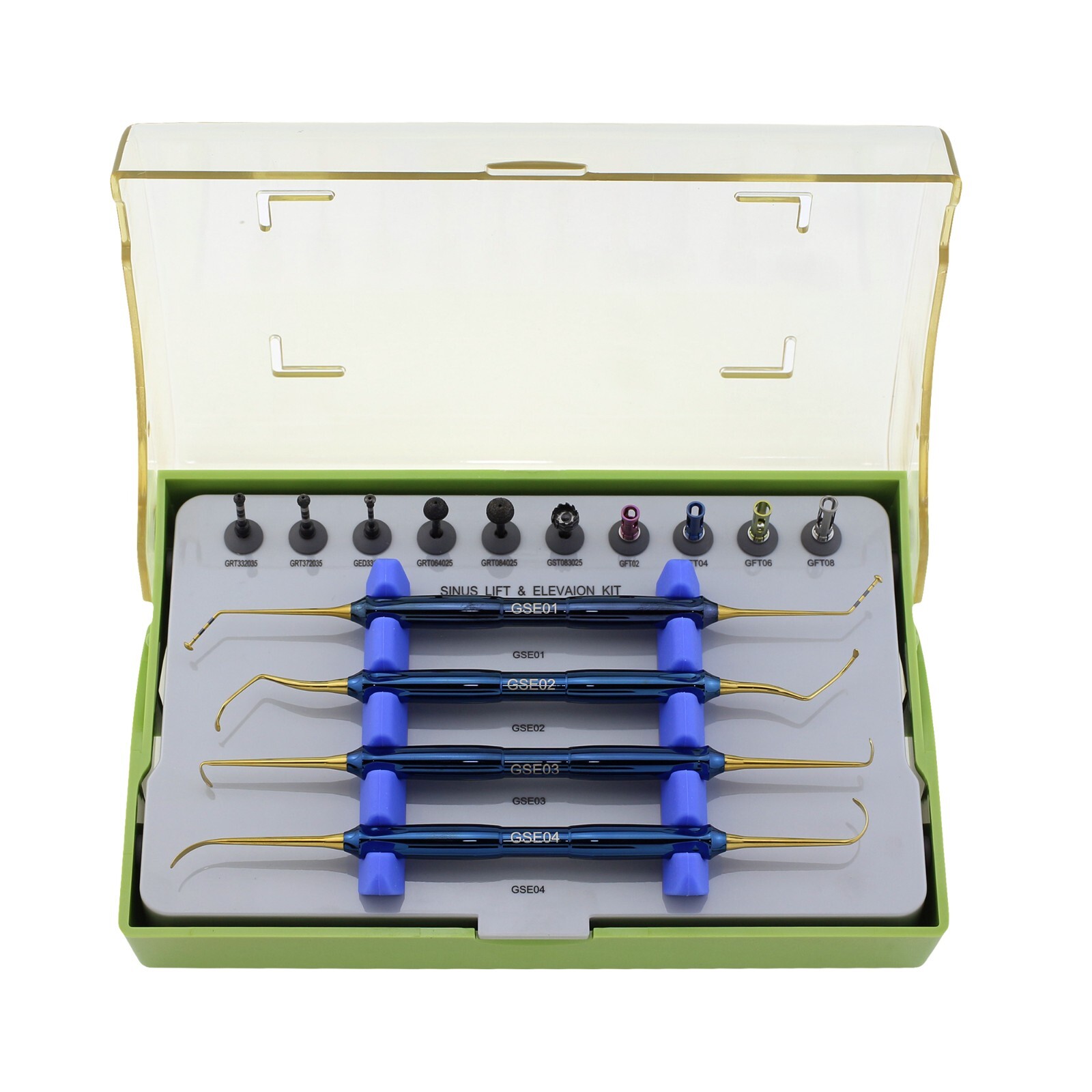 Dental Advanced Sinus Kit DASK Lift Drills Stoppers Implant Elevation Instrument
