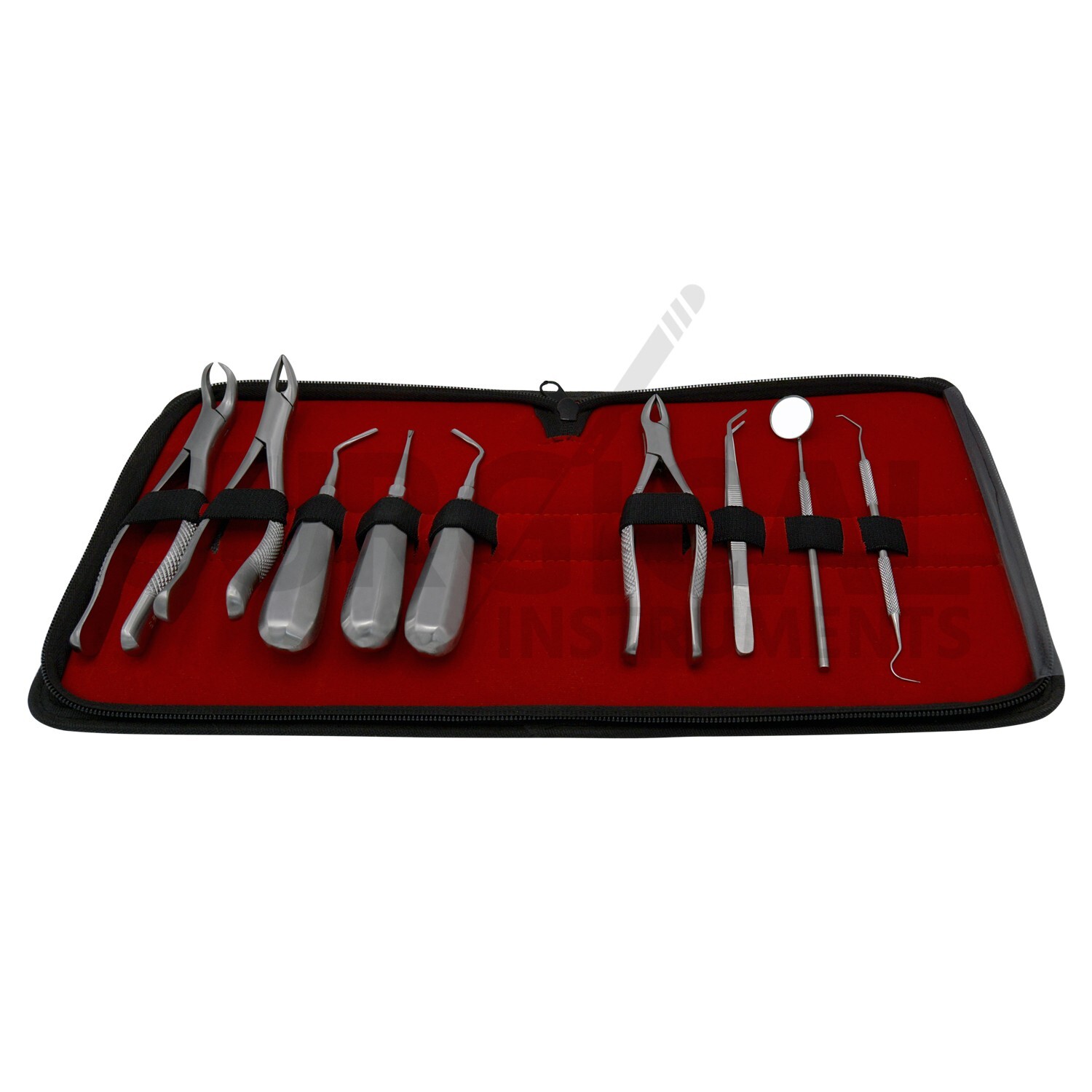 9 Pcs Basic Dental Surgery Extracting Forceps Elevators Set Kit German Grade