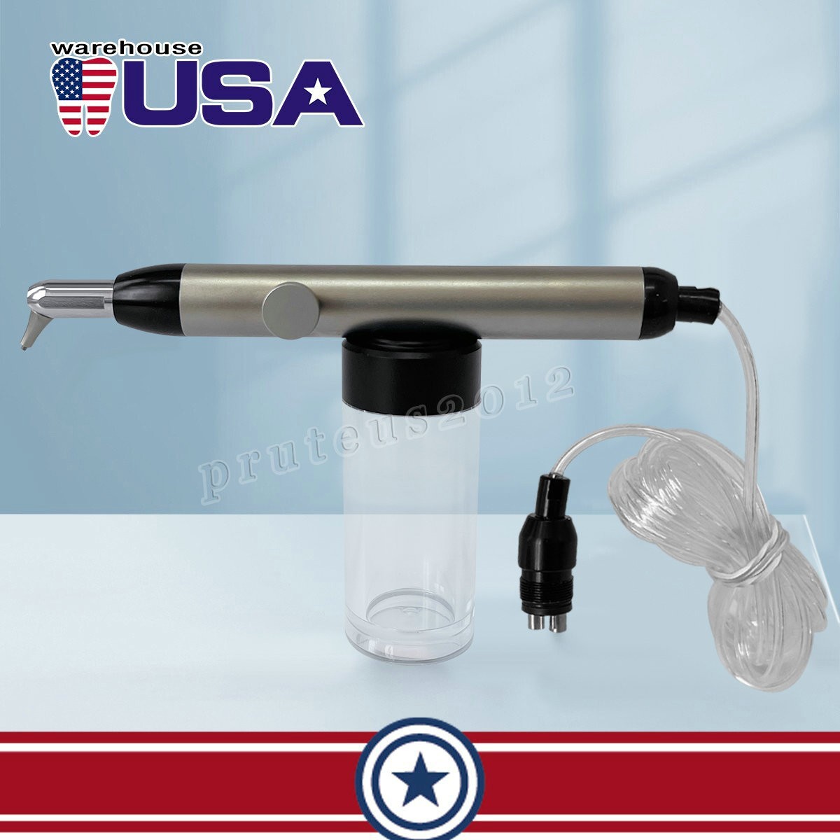 Dental Alumina Air Abrasion Polisher Sandblasting Sandblaster Prophy Gun 4Hole