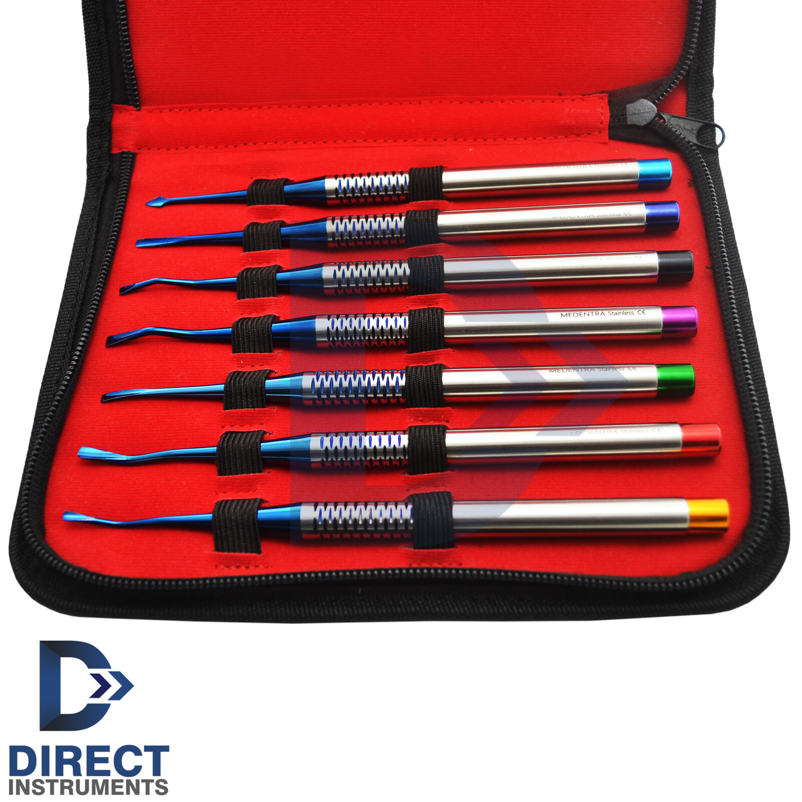 Dental PDL Elevator Luxating Titanium Tooth Implant Surgery Micro-Serrated Set