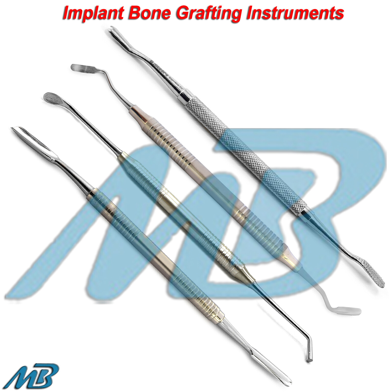 Dental Bone Graft Packer Scraper Bone Implant Surgery Plugger Condenser Carrier