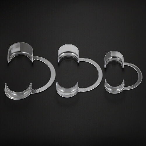 20Pcs Dental Intraoral Cheek Lip Retractor Mouth Opener C Type L/M/S Blue/Clear