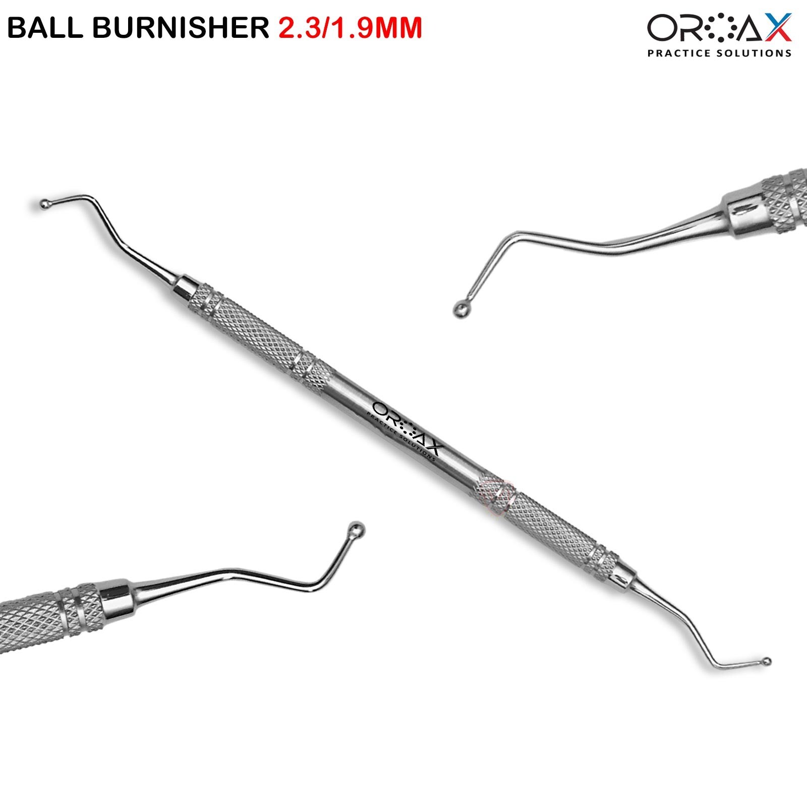Pulidor de bolas para restauración dental, 2,3/1,9 mm, para relleno de amalgama