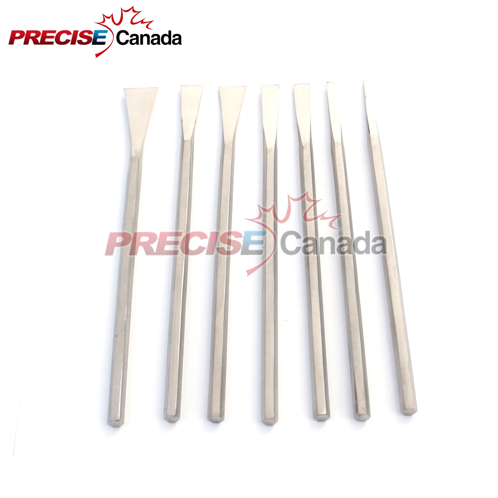 7 Pcs Dental Sheehan Straight Surgical Osteotomes 2mm,4mm,6mm,8mm,10mm,12mm,15mm