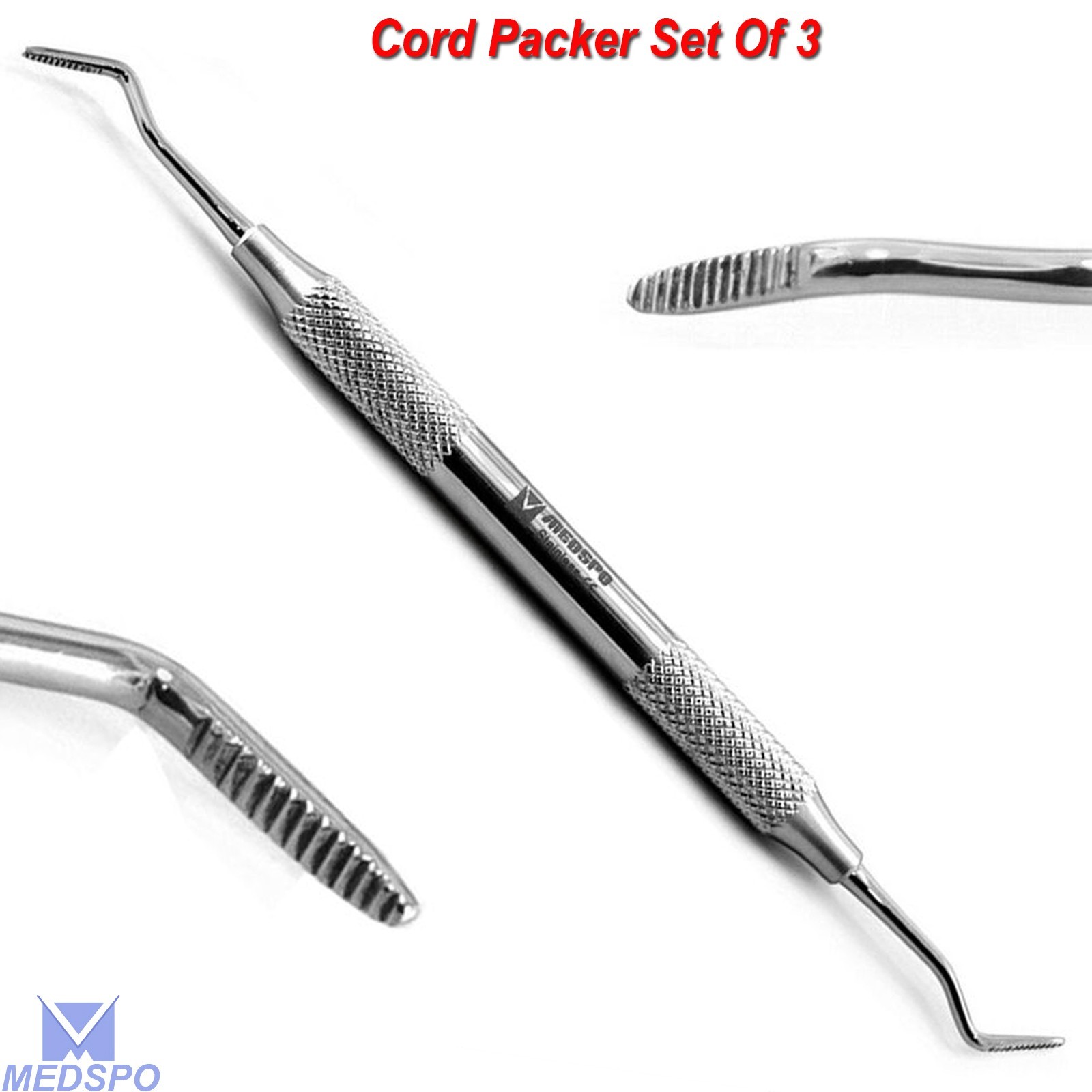 Dental Gingival Cord Packer Serrated Retraction Cord Placement Dental Instrument