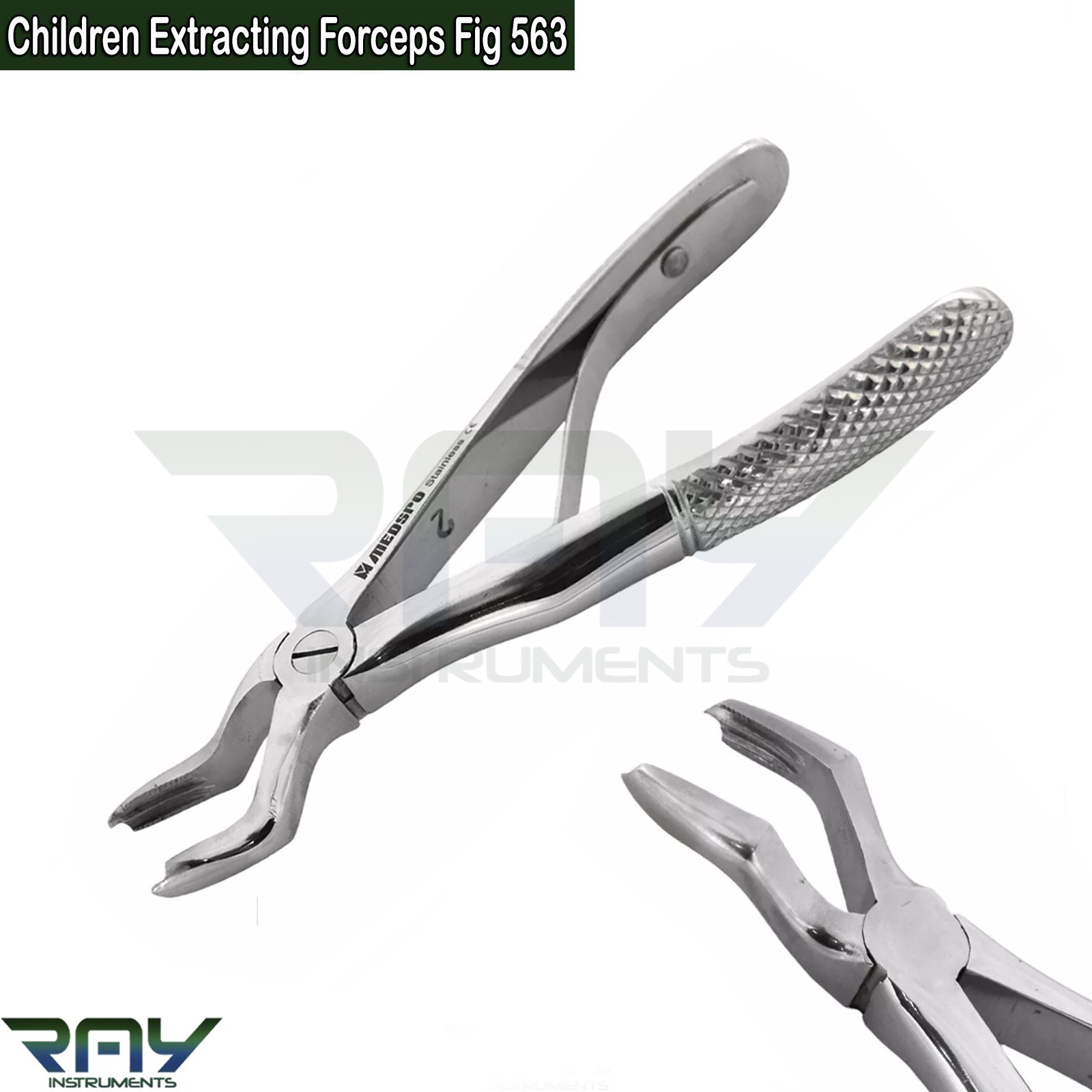 7 Pcs Children Tooth Extracting Forceps Upper Lower Premolars Dental Instruments