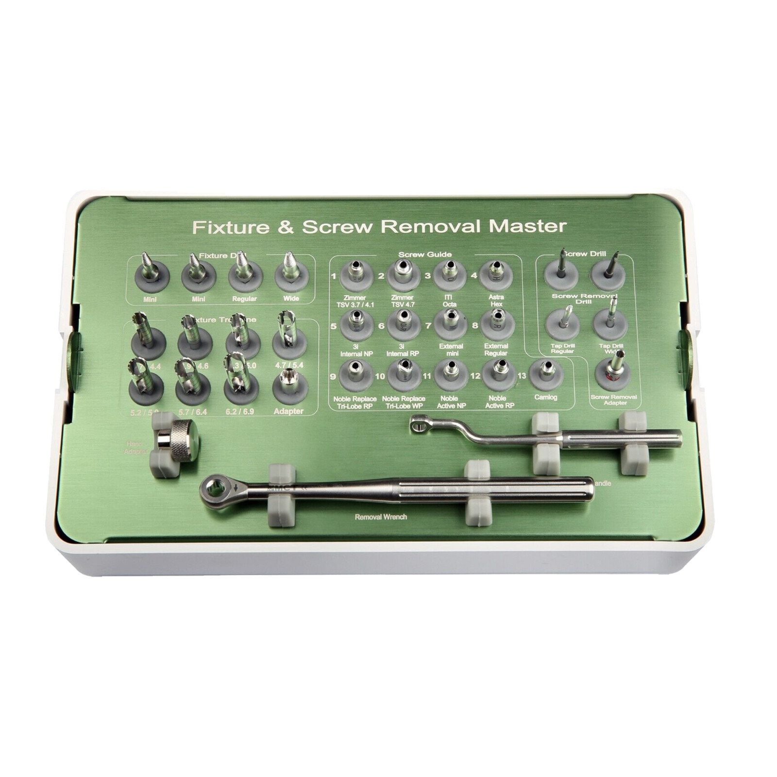 Implant Fixture Screw Removal Master Kit Fractured Reverse Drills NeoBiotech SR