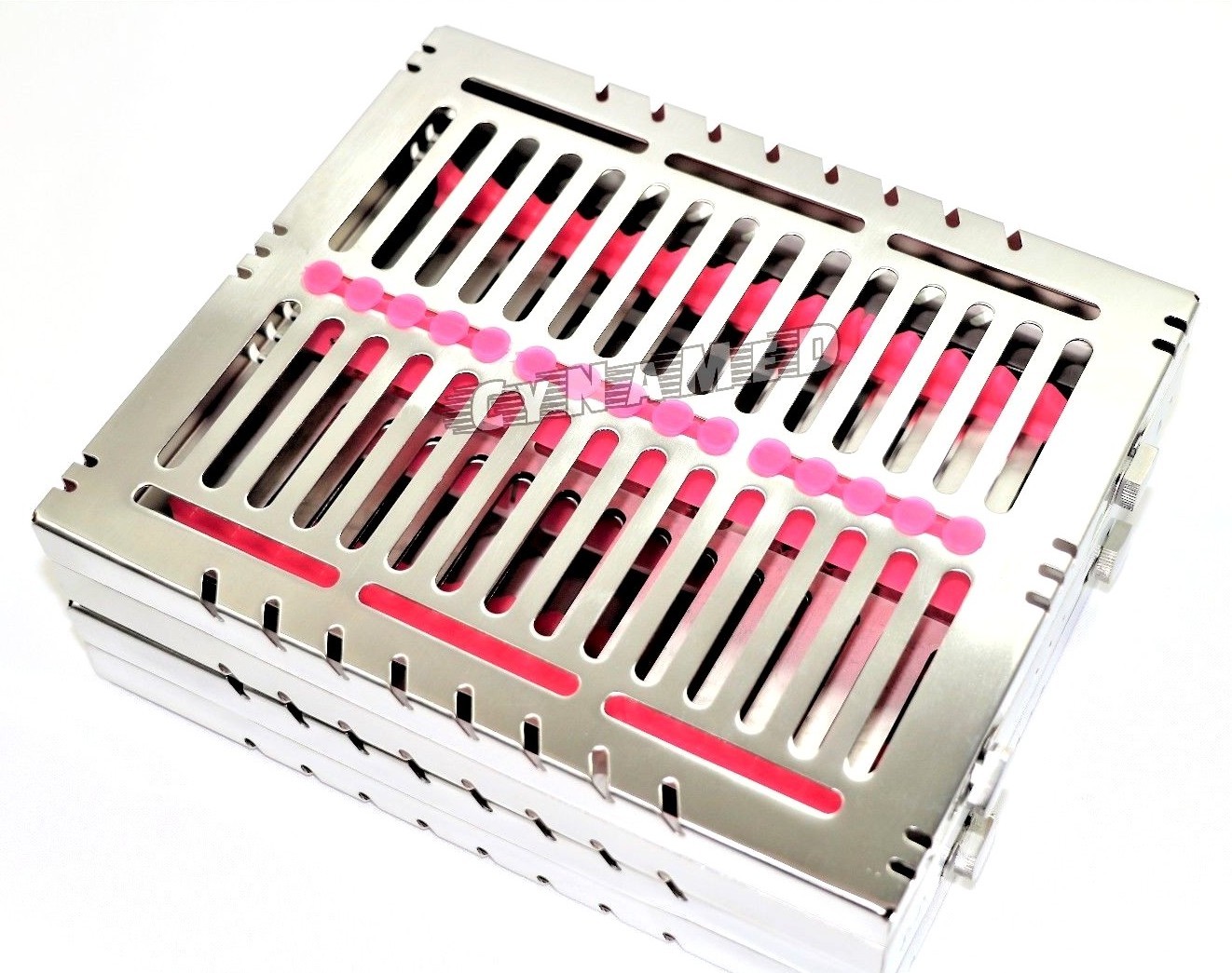 3 GERMAN DENTAL AUTOCLAVE STERILIZATION CASSETTE RACK BOX TRAY FOR 15 INSTRUMENT