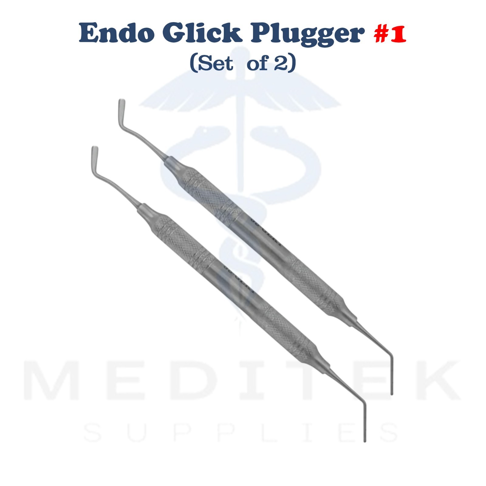 Dental Endo Glick #1 Endodontic Instrument Root Canal Plugger Pack of 2,3,5,10