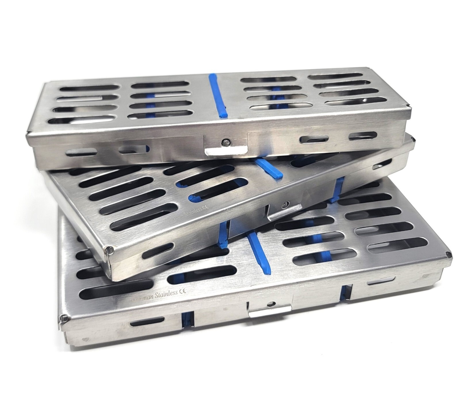 GERMAN DENTAL AUTOCLAVE STERILIZATION CASSETTE RACK TRAY FOR 5 INSTRUMENTS