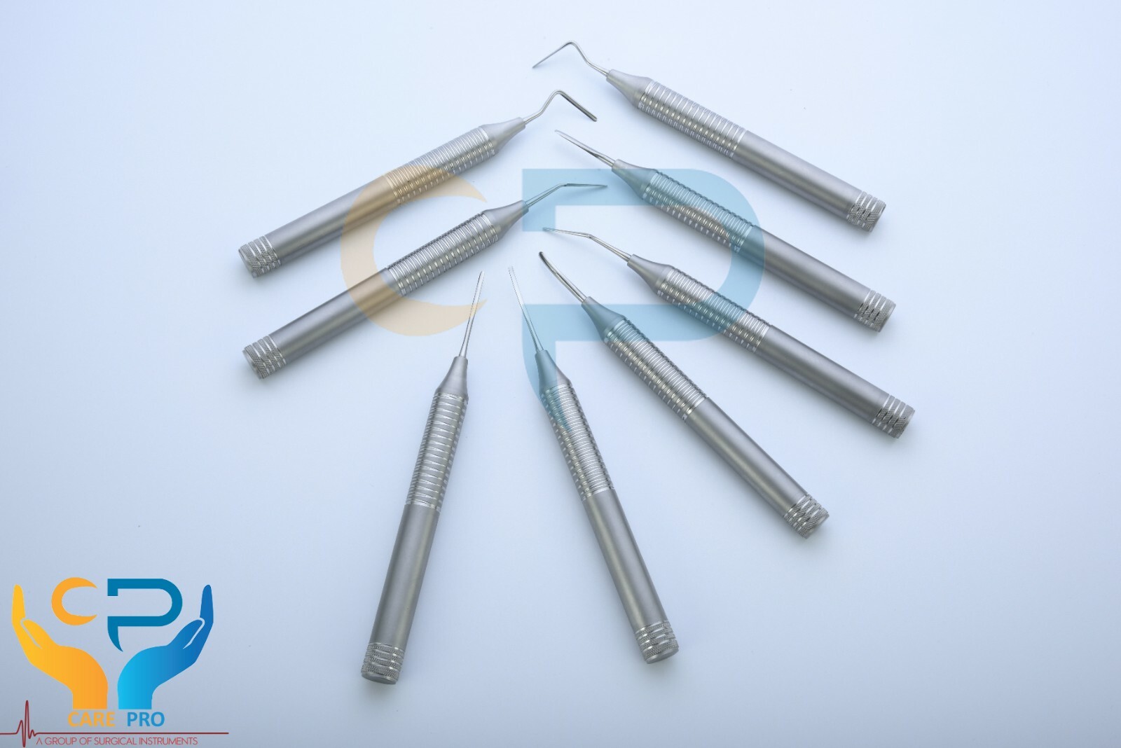 Periotome Periodontal Flexible Straight & Curved Dental Instrument 8 Pcs