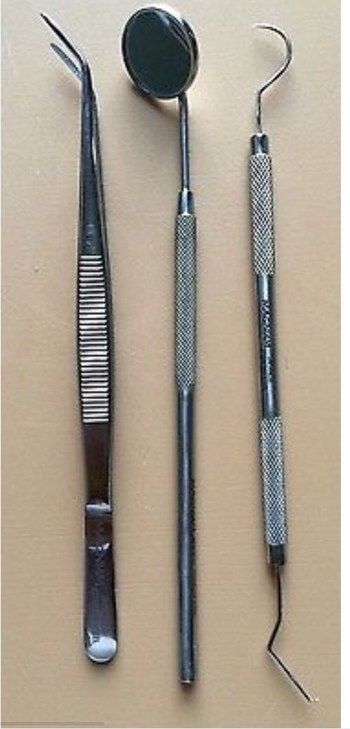 1 Each MIRROR, EXPLORER & COLLEGE PLIER Basic Dental Instruments