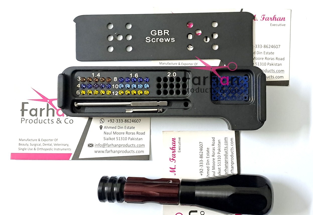 Dental Surgical GBR Guided Bone Regeneration Screwz Tools Mini Kit