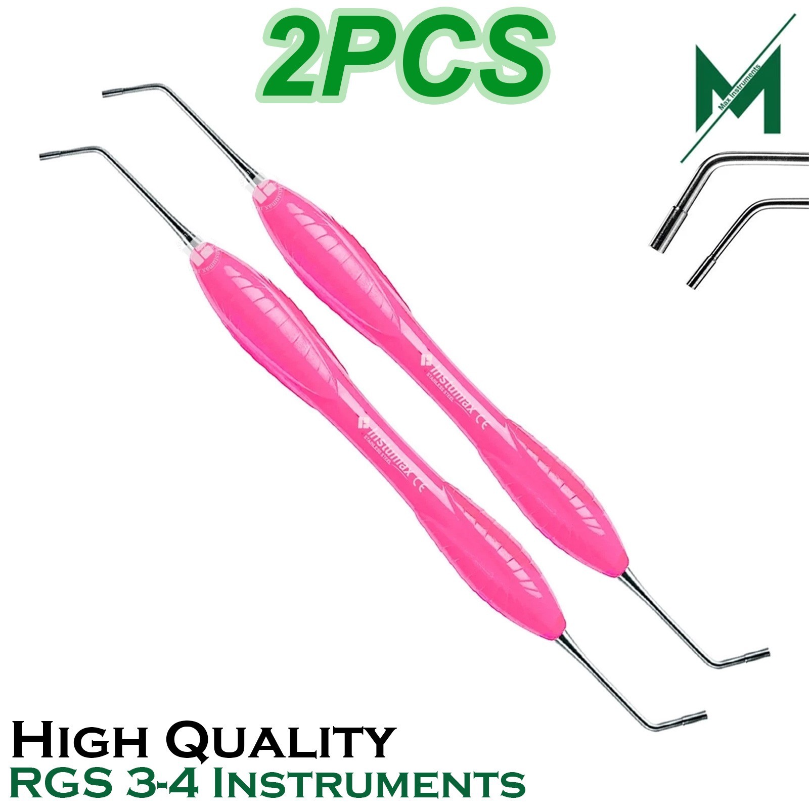 Dental RGS 3-4 Instrument Silicone Handle Depth Dimensions for Restoration
