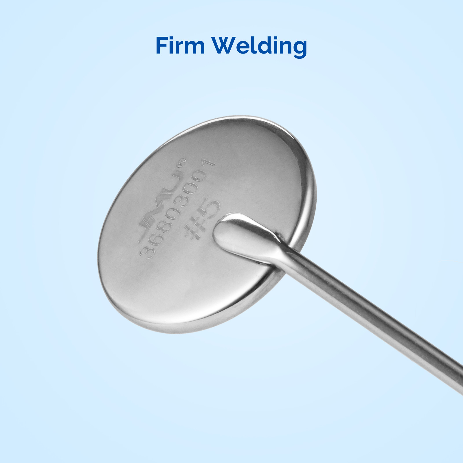 12pcs Dental Stainless Steel Mouth Mirror Heads #5 No Handle