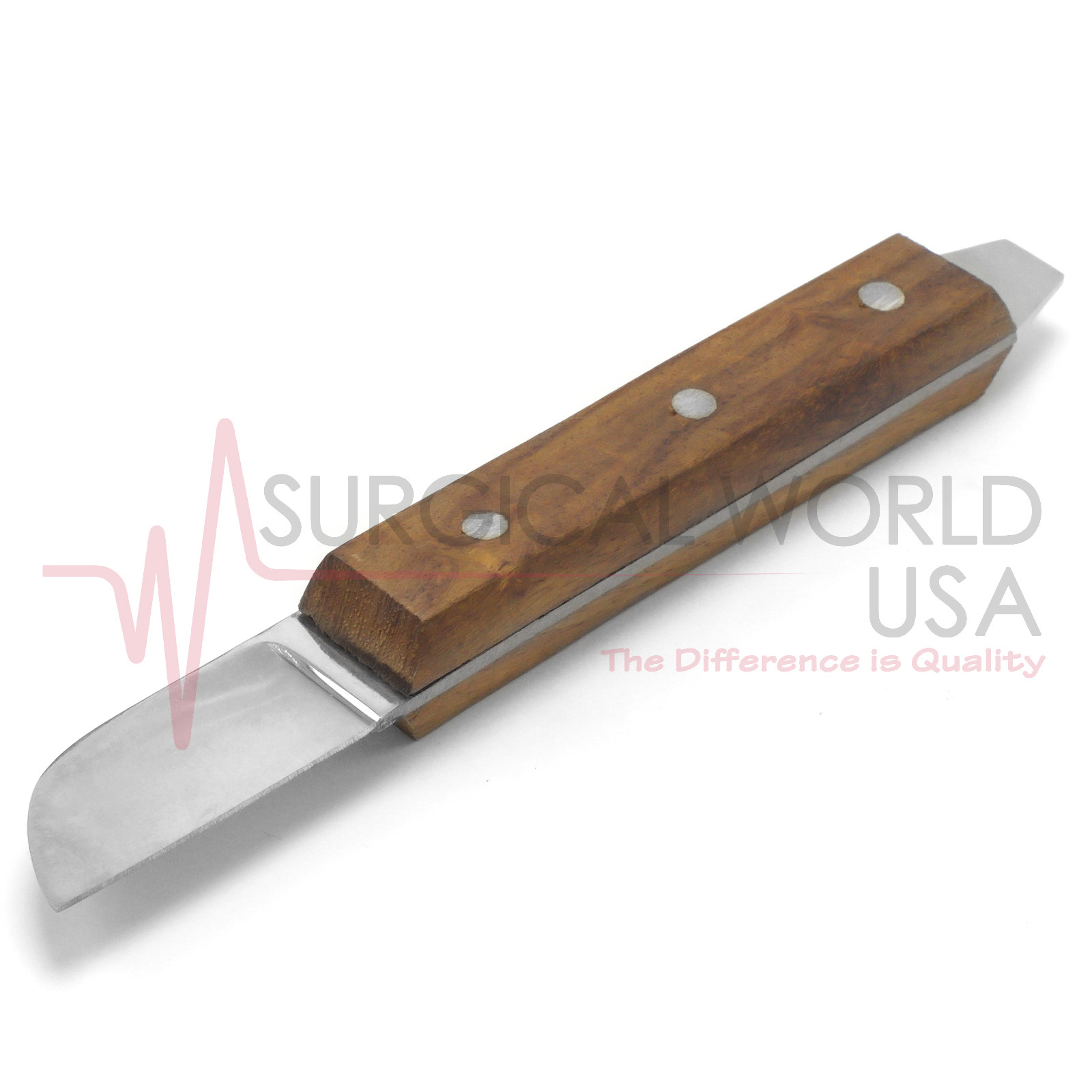 Dental Lab Plaster Knife # 12R Wood Handle Stainless Laboratory Instruments