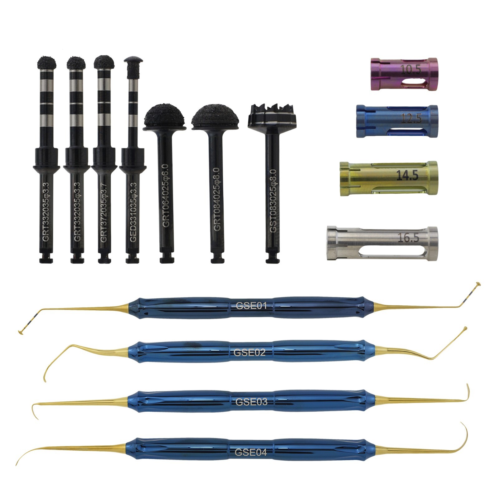 Dental Advanced Sinus Kit DASK Lift Drills Stoppers Implant Elevation Instrument