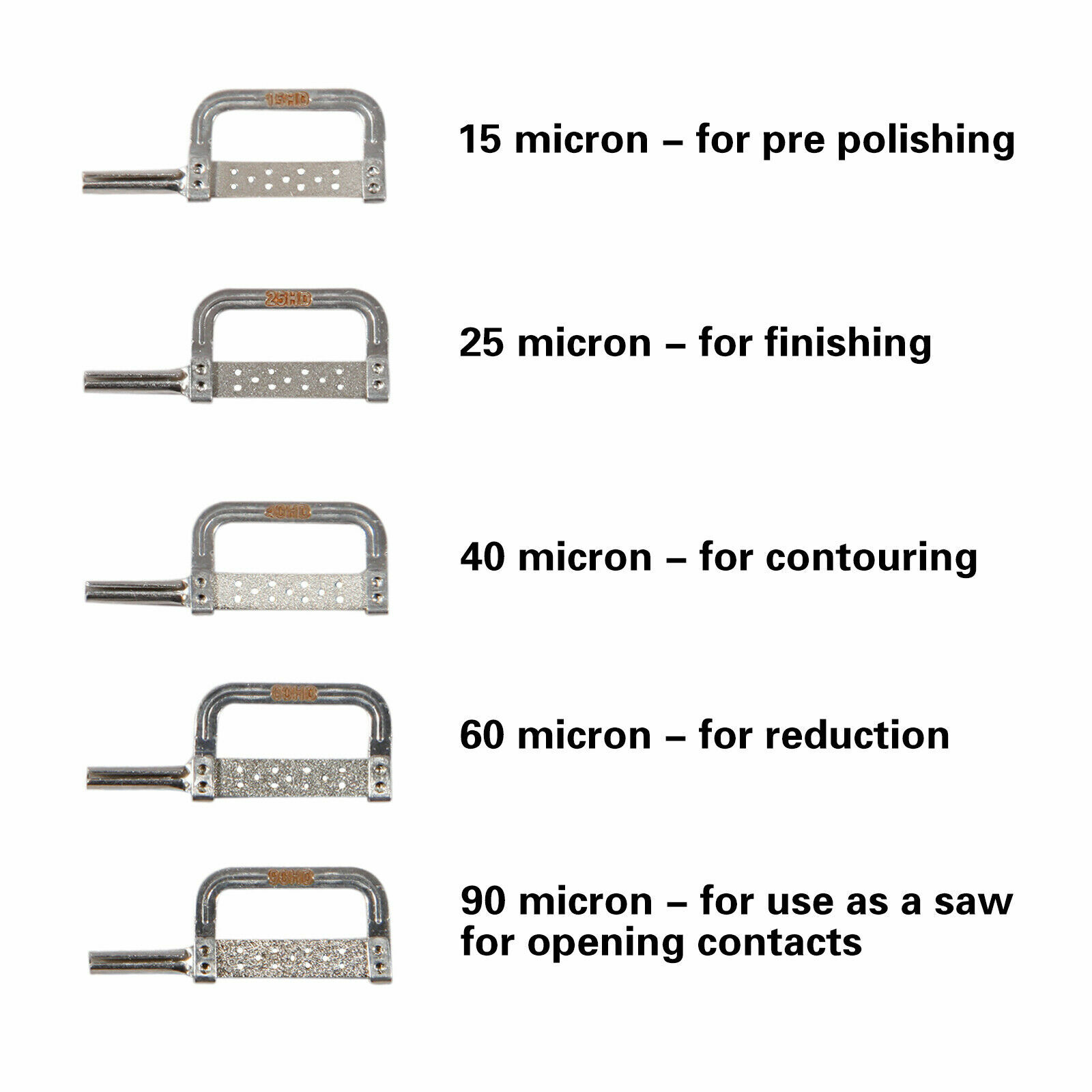 Dental Orthodontic Interproximal Enamel Reduction IPR Automatic Strips 15-90HD