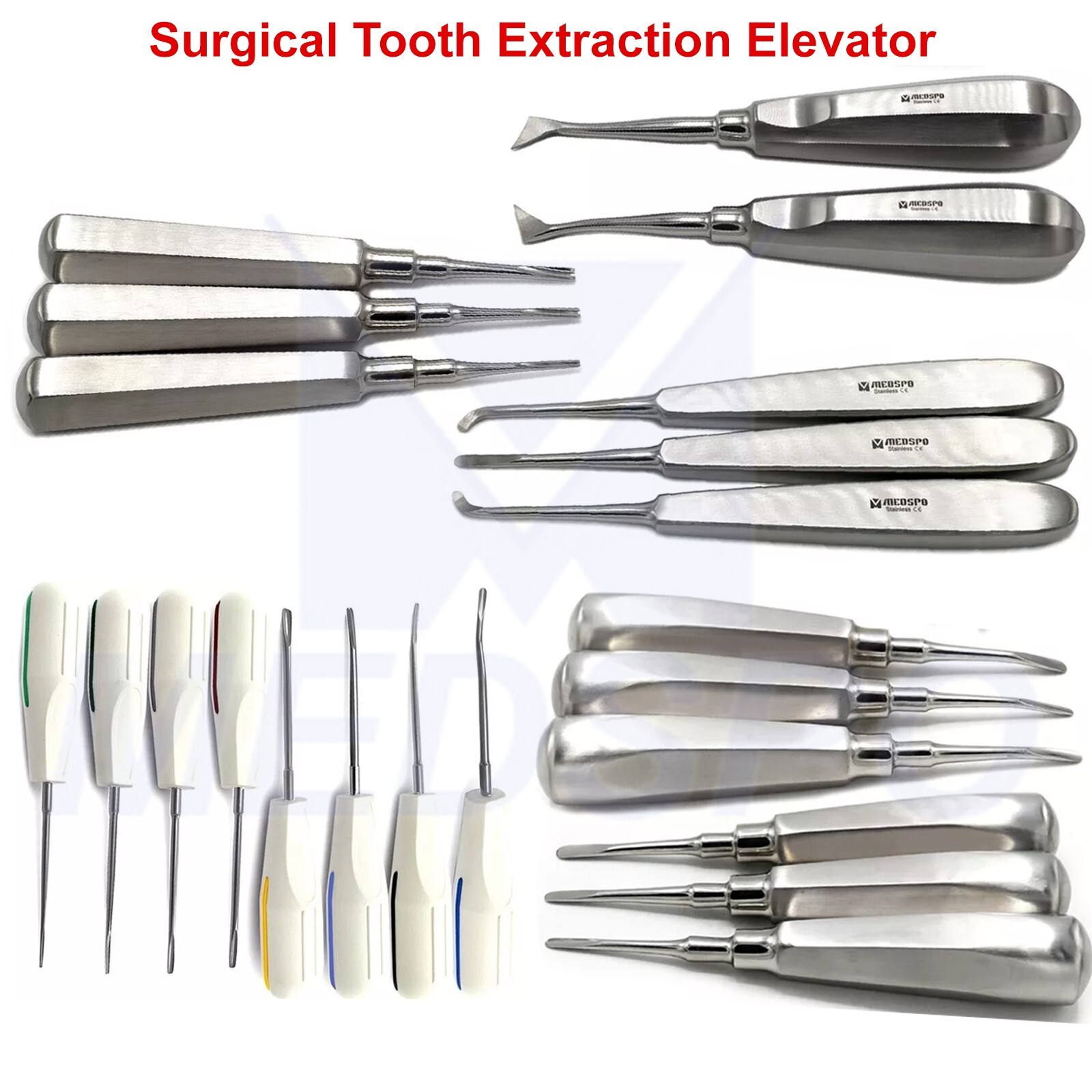 Dental Luxating Elevator Oral Surgery Root Tooth Extraction Surgical Elevators