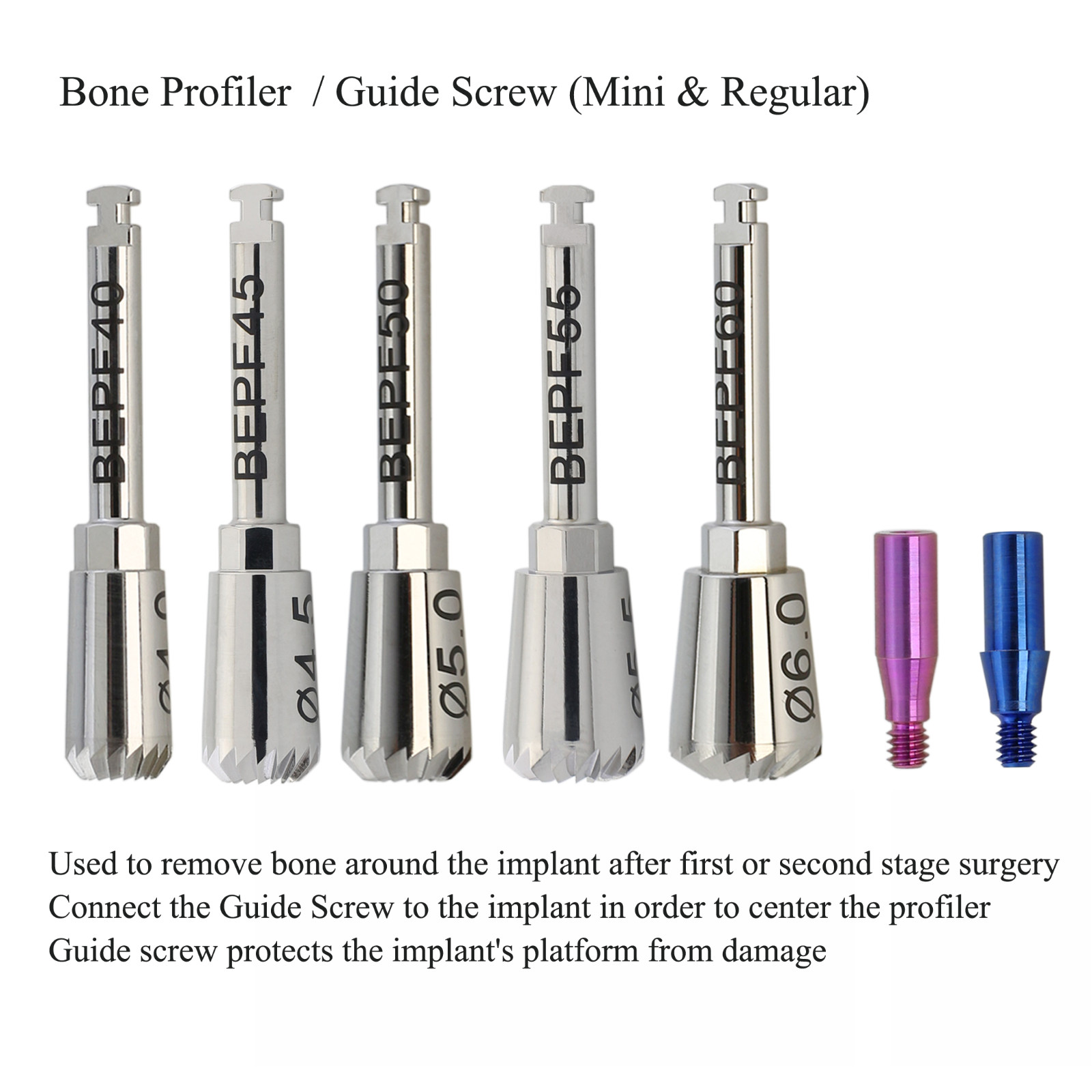 Implant Hiossen OSSTEM Bone Profiler & Guide Screws Kit Surgical Instrument