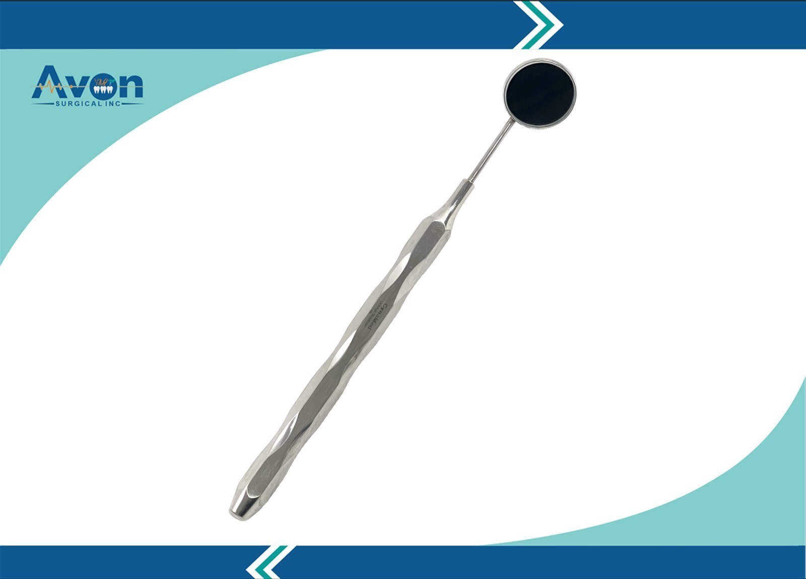 5 Count – Stainless Steel Dental Mouth Mirror #5, Lightweight Hollow Handle