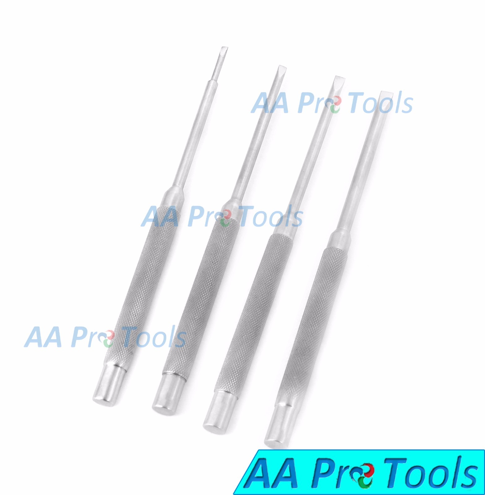 Set Of 4 Implants Bone Osteotomes Expansion Chisels Straight-Curved Ridge Split