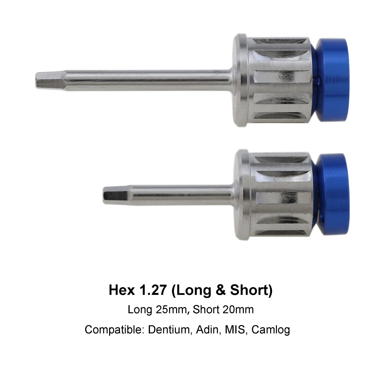 Dental Implant Abutment Ratchet Hand Driver Hex Screwdriver Stainless Long Short