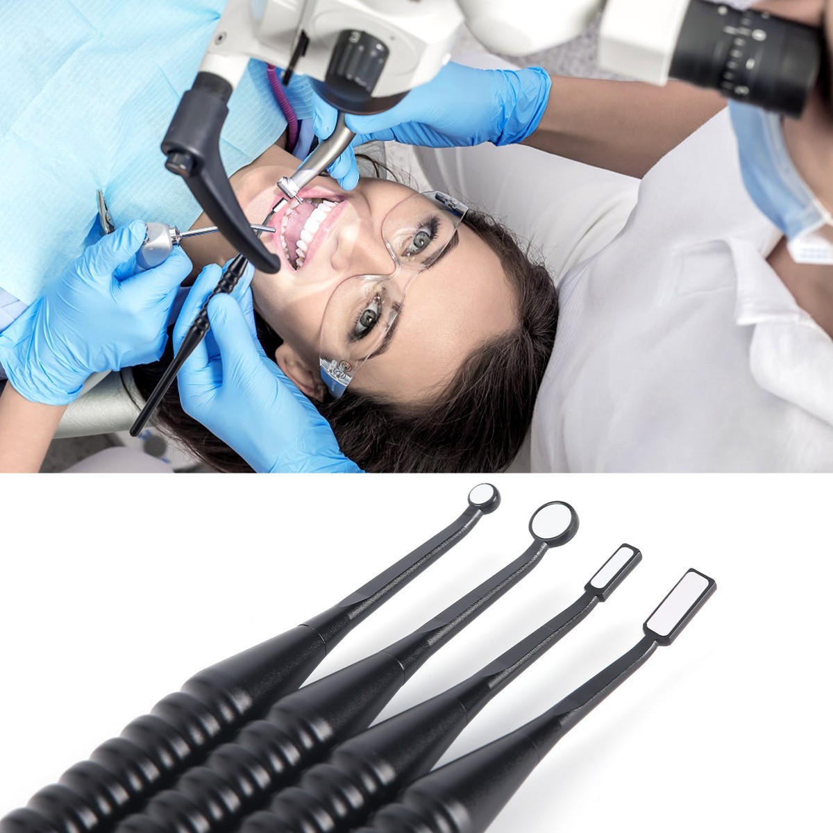AZDENT Dental Micro Mouth Mirror Various Micro Surgical Applications 2/3/5mm