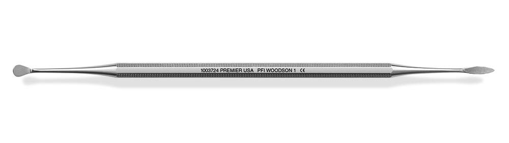 Premier Dental 1003724 #1 Woodson Plastic Double End Filling Instrument Regular