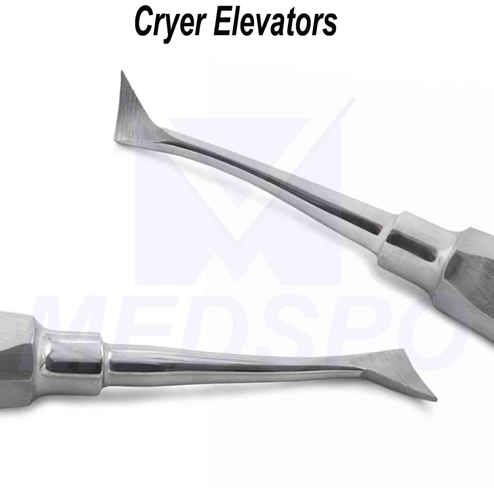 Dental Cryer Elevators Right & Left Oral Surgery Teeth Extraction Surgical Tools