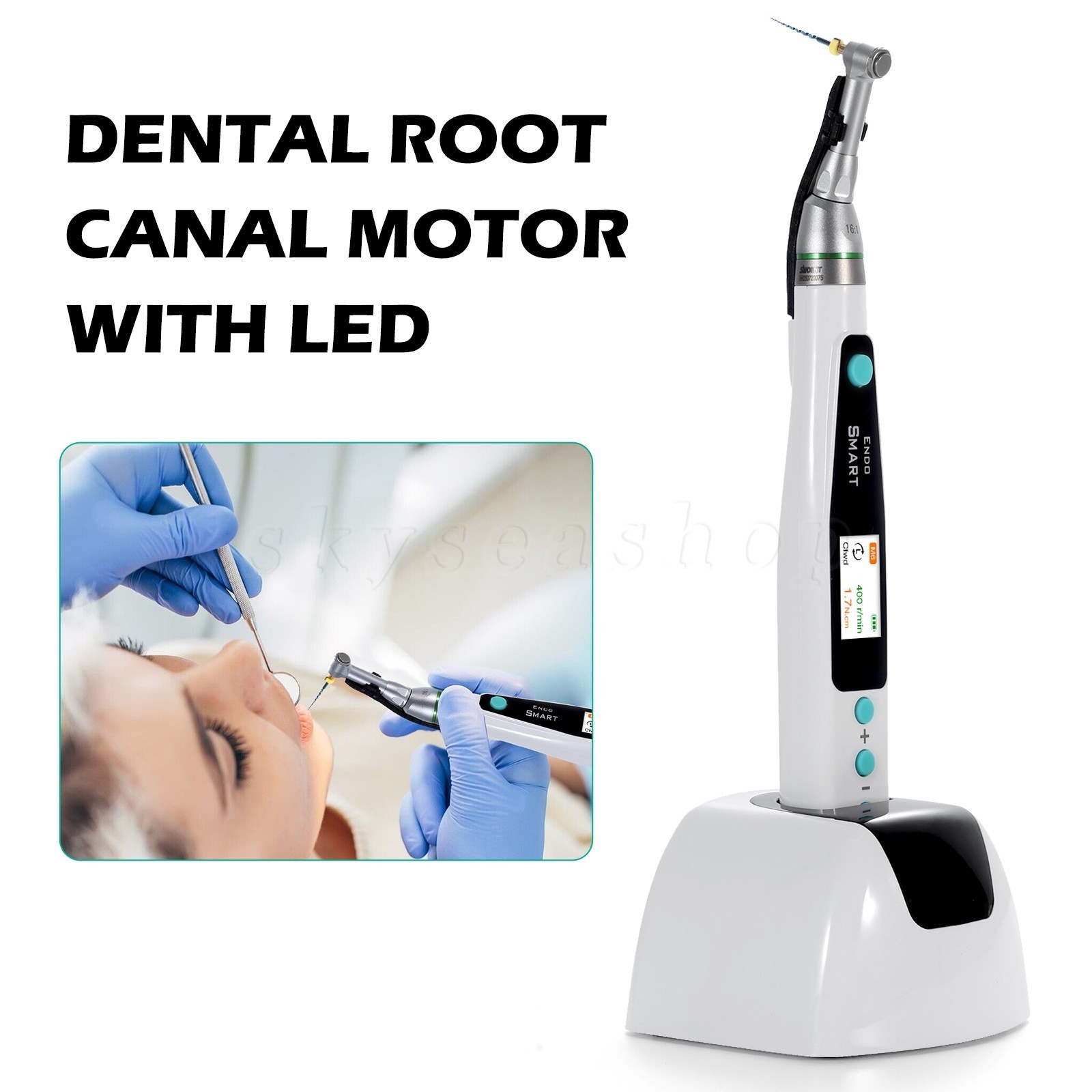Dental Root Canal File Extractor Broken Files /Cordless 16:1 LED Endo Motor USA