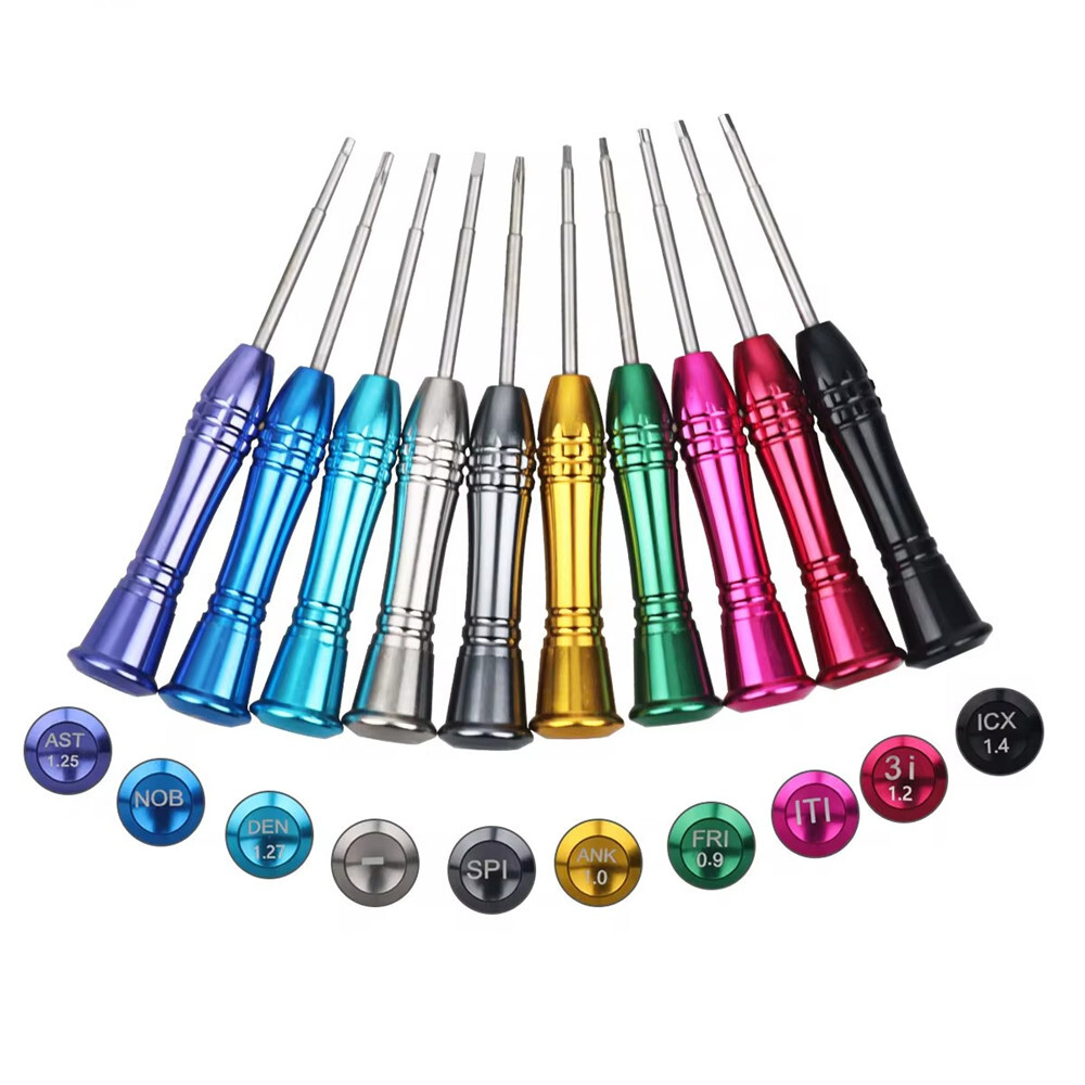 10Pcs Dental Implant Screw Driver Stainless Steel Micro Screwdriver Stand Box