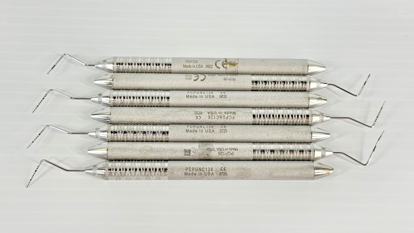 Mixed PCP126 PCPUNC126 Double-Ended Dental Instruments Lot of 7