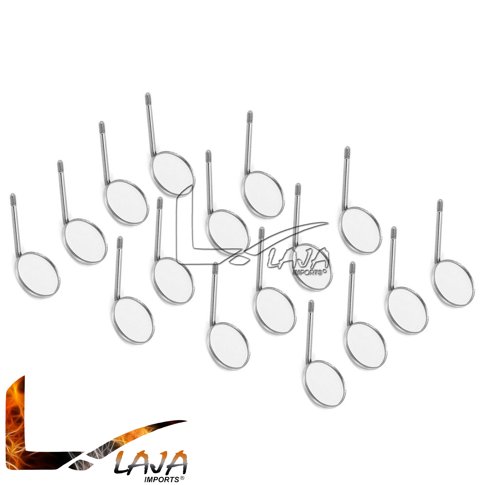 50pcs Dental Mouth Mirror No.4 Stainless Steel Dentist Instrument